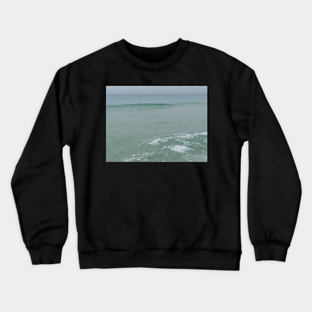 Gulf Water with Sting Ray 2 Crewneck Sweatshirt by AustaArt